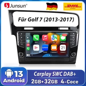 DAB+ SWC Für VW Golf VII MK7 2013-2020 Carplay Android 13 Autoradio GPS Navi FM - Bild 1 von 18