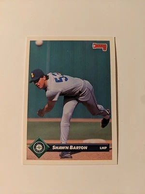 1993 Donruss Shawn Barton Rookie Seattle Mariners #53 - Image 1 of 2