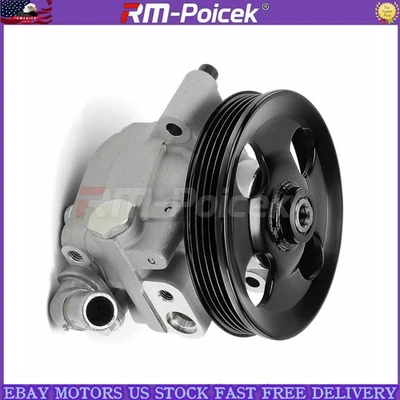 For Ford Transit-150 250 350 2015-2024 3.5L 3.7L Power Steering Pump with Pulley - Image 1 of 3