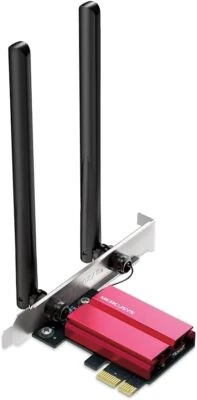 Mercusys MA86XE WLAN Bluetooth Netzwerkkarte 5400 Mbit/s Tri-Band Wi-Fi 6 PCIe - Immagine 1 di 4