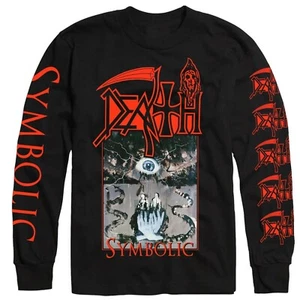 DEATH cd cvr SYMBOLIC Official L/S SHIRT MED New chuck leprosy human spiritual - Picture 1 of 2