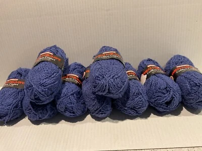 Red Heart algodón capri 100% algodón azul pavo real lote de 9 abrigos y Clark 1,75 cada uno Foto 1 de 4