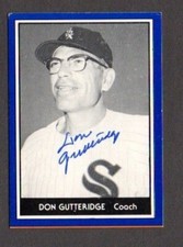 Don Gutteridge 1981 TCMA 1959 Go-Go White Sox authentic autographed card