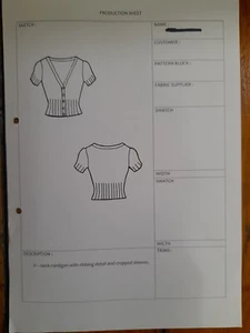 Sewing pattern - women's knitted short sleeve cardi - original - Size 10/12 - Picture 1 of 2
