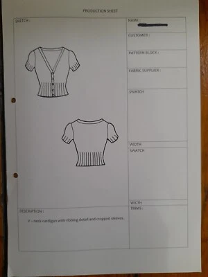 Sewing pattern - women's knitted short sleeve cardi - original - Size 10/12 - Image 1 of 2
