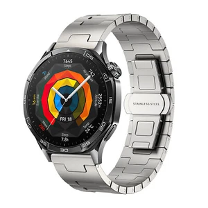 22mm tytanowy metalowy pasek do zegarka Huawei GT5/4/3 Pro Band do zegarka Samsung 3 - Zdjęcie 1 z 14
