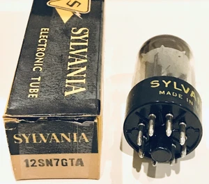 (1) 12SN7GTA Sylvania Vacuum Tube Vintage NOS (untested) - Picture 1 of 2