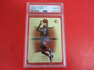 2007 UPPER DECK SP AUTHENTIC LEBRON JAMES RETAIL #78 PSA 10 POP 29 CAVALIERS - Picture 1 of 3