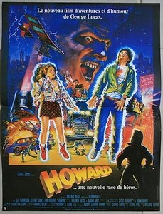 HOWARD Affiche Cinéma Originale Pliée 53 x 40 cm Movie Poster GEORGE LUCAS - Imagen 1 de 1