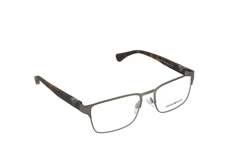 Mens Emporio Armani Gunmetal Havana Brown RX Optical Eyeglasses Ea1027 3003