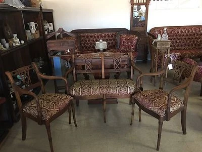 3PC Victorian Seaters (double chair and 2 single chairs)  - Image 1 of 4