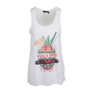 IRON FIST BRAIN FREEZE DAMEN WEISS TANK KLEID - Bild 1 von 5