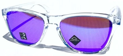 NUEVO Gafas de sol Oakley Frogskins brillantes transparentes con lentes de iridio PRIZM 9013-H7 Foto 1 de 4