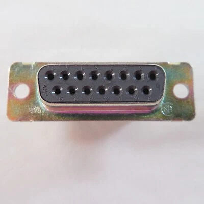 100 pcs TE Amp 205205-1 DE15S D-Sub 15 Position Socket Connector Less Contacts - Image 1 of 4