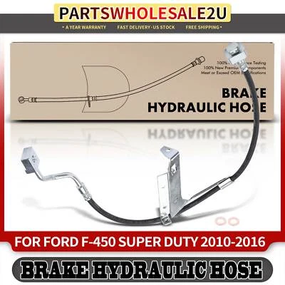 Manguera hidráulica de freno delantero izquierdo para Ford F-450 Super Duty 2010-2016 con 8 tacos Foto 1 de 4