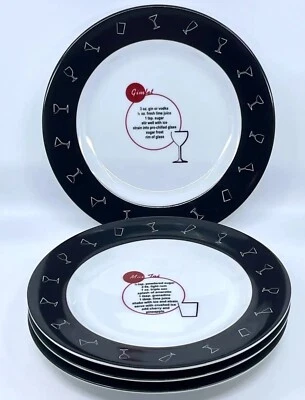 "Juego de 4 Martini de colección 8"" Pottery Barn difícil de encontrar artículos de cocina retro artículos de cóctel" Foto 1 de 4