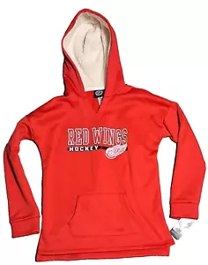 Youth Girls Detroit Red Wings Hooded Pullover Sweatshirt NHL size Large (10/12) - Picture 1 of 4