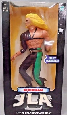 Figura de acción DC Comics JLA Hasbro Toys Aquaman 10 pulgadas 1998 nueva R1 Foto 1 de 2