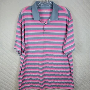 Nike Golf Tour Performance Polo grau rosa Streifen Größe XL - Bild 1 von 8