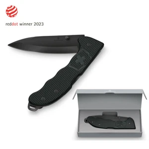 Victorinox Evoke BS Alox Large Pocket Folding Knife Black Single Hand Blade - Bild 1 von 7