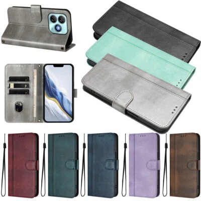 For ZTE Blade A73 A35 A75 A53 A52 V70 Line Gradient Wallet Case Phone Case Cover - Image 1 of 4