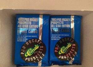 1993 Classic Pro Hockey Prospects All-Star Edition Jumbo packs - Lot Of 11