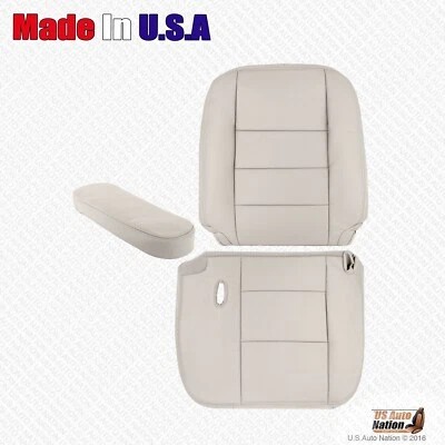 Ford Crown Victoria 2006 2007 conductor parte inferior superior reposabrazos cuero cubierta de asiento bronceado Foto 1 de 4