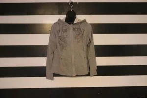Seventy Three Pepe Jeans Women's Gray Full Zip Hoodie 100% Cotton Size L - Picture 1 of 5