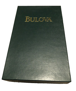 Vintage Bulova Retired Limited Edition EMPTY Green Display Presentation Box
