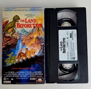 Vintage 1988 The Land Before Time Original VHS Video Tape Dinosaurs Movie 🦕🦖📼