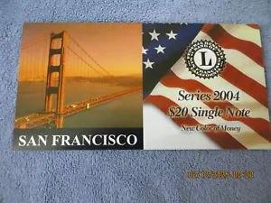 San Francisco 2004 $20 Single Note New Color of Money Low Serial Number #2727 - Picture 1 of 4