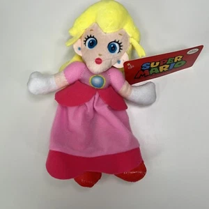 Super Mario Princess Peach 8” Plush Stuffed Doll Toy Nintendo 2022 New w Tag NWT - Picture 1 of 8