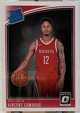 2018-19 Donruss Optic Basketball Rated Rookie Vincent Edwards #165 RC Rockets