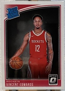 2018-19 Donruss Optic Basketball Rated Rookie Vincent Edwards #165 RC Rockets