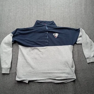Black Bears Jacket Womens Medium Gray Blue University of Maine Hockey Pullover - Picture 1 of 13