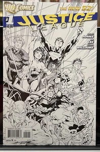 Justice League #1 Fifth Printing Jim Lee Sketch Variant / New 52 / Geoff Johns - Picture 1 of 3