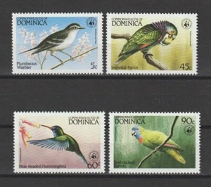 DOMINICA 1984 WWF SG 870/873 + MS 874 MNH - Foto 1 di 2