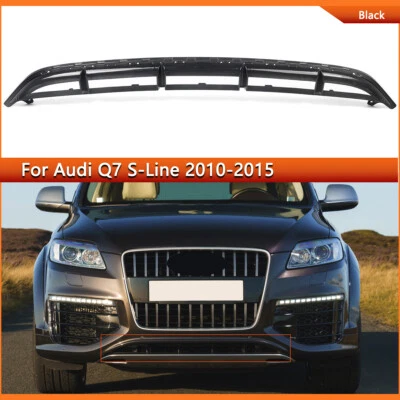 Front Lower Center Bumper Grille For 2010-2015 Audi Q7 S-Line Textured Black Foto 1 de 4