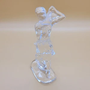 Waterford Crystal Male Golfer Figurine Sculpture 7" Made in Ireland - Picture 1 of 11