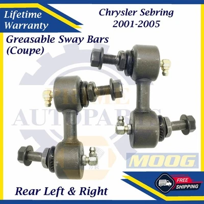 Barras estabilizadoras traseras MOOG OEM para Chrysler Sebring 2001-2005 garantía de por vida Foto 1 de 4