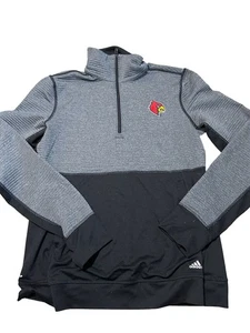 Sudadera Pullover Atlética Para Hombre Adidas Louisville Cardinals Cuarto Cremallera Med - Imagen 1 de 2