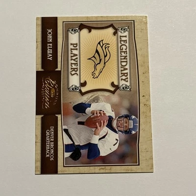 John Elway 2007 Donruss Classics Legendary Players Insert #28 Broncos /1000 - Image 1 of 2
