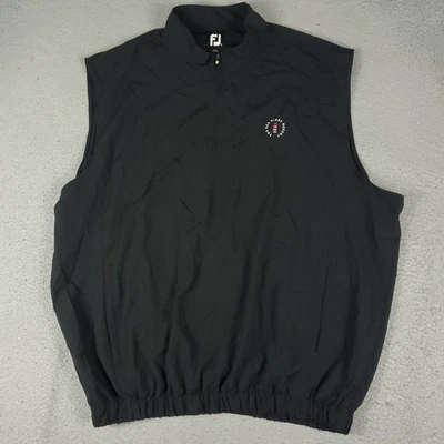 Chaleco cortavientos FootJoy FJ para hombre talla XL negro 1/4 cremallera pulóver Foto 1 de 4