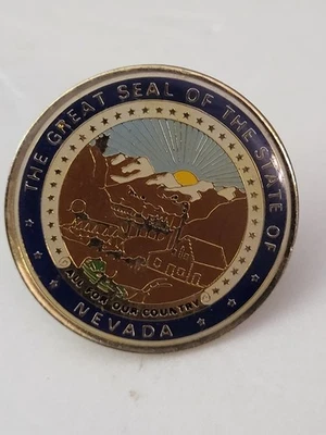 Great Seal Of State Of Nevada Lapel Pin - Image 1 of 4