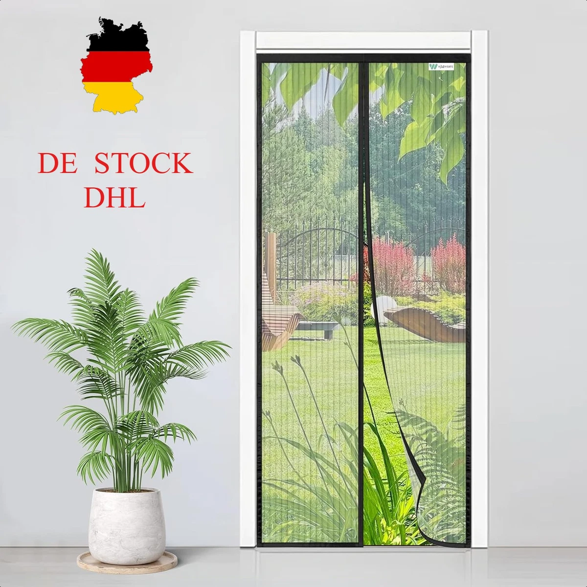 Magnet Fliegengitter Tür – Insektenschutz Für Balkon, Terrasse Und Keller, 240 X 185 Cm, Weiß