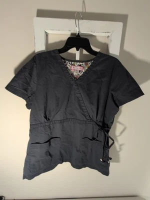 koi by kathy peterson scrub top Blue Size L Womens - Image 1 of 4