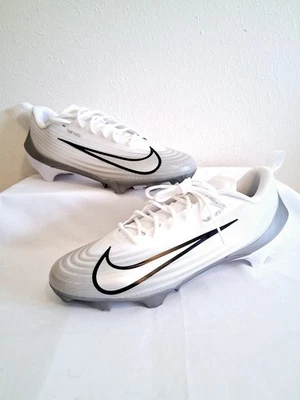 Nike Vapor Edge Speed 3 White Silver Football Cleats Mens Size 8.5  - Image 1 of 4