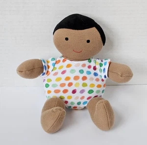 Lovevery Organic Cotton Baby Doll Plush Toy  Black Hair Tan Skin Tone Montessori - Picture 1 of 8