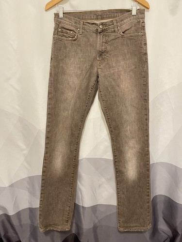 Pantalone uomo denim Versace Collection taglia 30 cotone marrone scuro