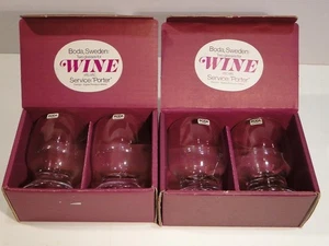 Boda Schweden Service: "Porter" Rotweingläser zwei Boxen 4er Set - Bild 1 von 4